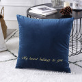 Custom Indoor Velvet Sofa Pillow Cushion
